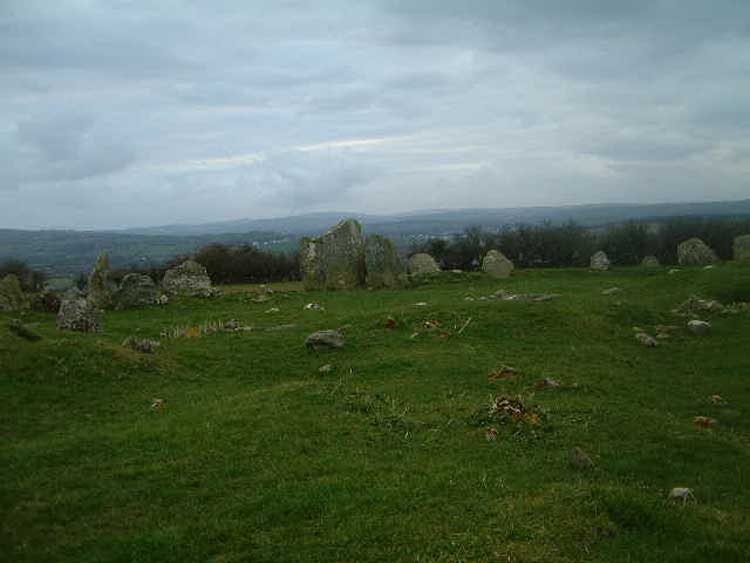The Beltany Stone Circle.