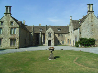 A view of Chavenage, the haunted house in Tetbury, Gloucestershire.