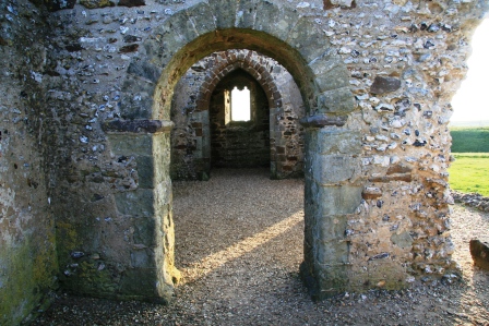 The interior of Knowlton Church.
