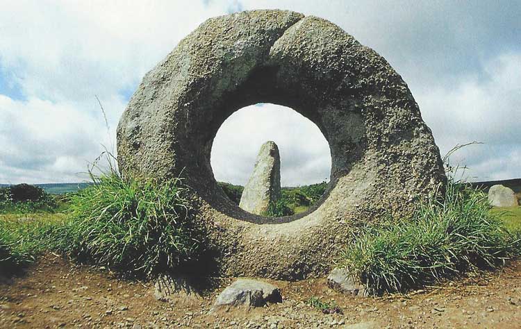 A view of the Men-an-Tol.