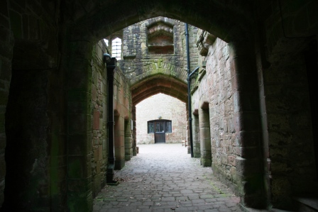 The interior of St Briavels Castle.