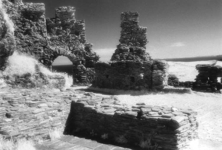 The ruins of Tintagel Castle.