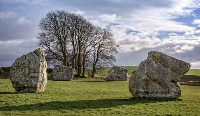 The Avebury Stone Circle.