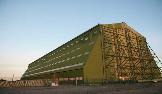 One of the Cardington hangars.