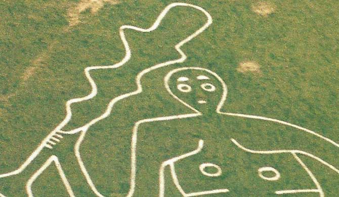 The Cerne Abbas Giant.