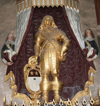 The tomb of the Golden Cavalier Lydiard House