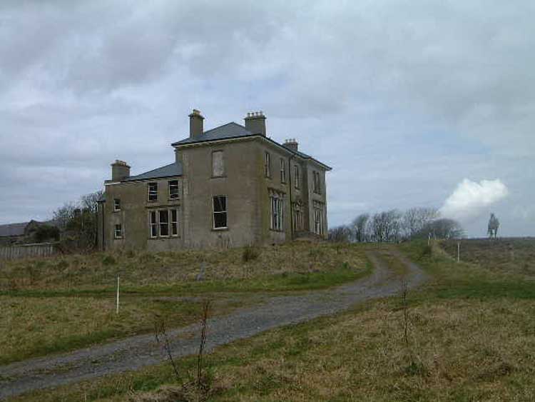 An old house in ruin.