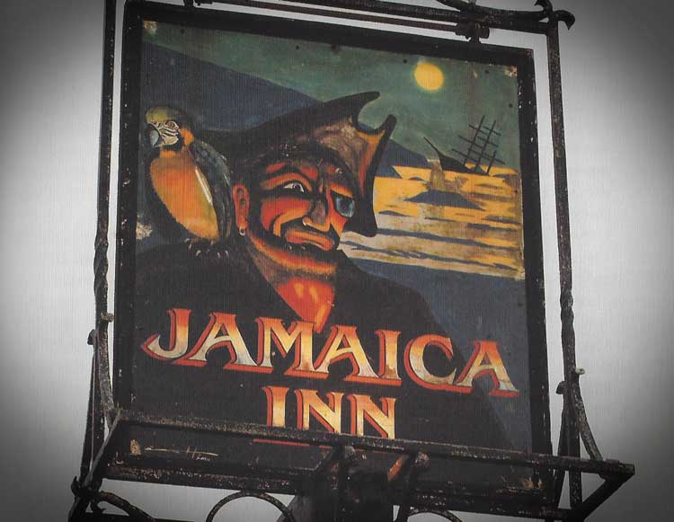 The sign of the Jamaica Inn.