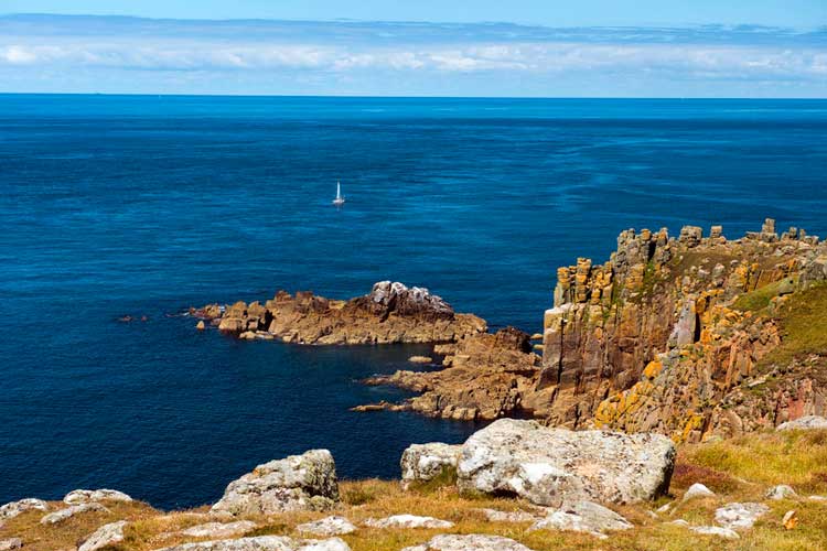 Looking out to see from Lands End.