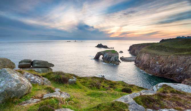 Looking out to sea from Land's End.