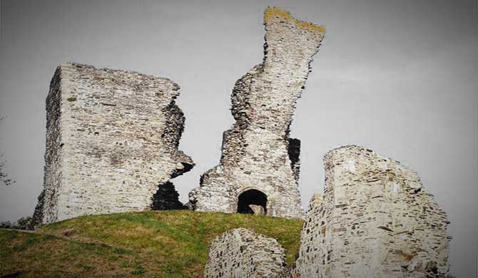 Okehampton Castle.