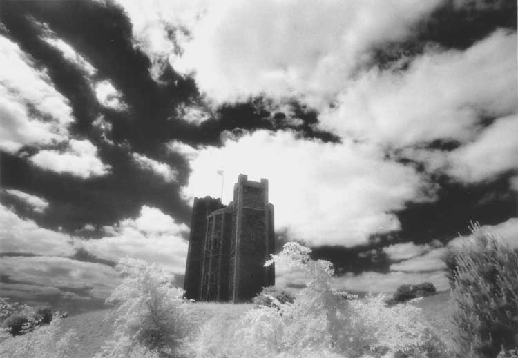 Orford Castle ruin.