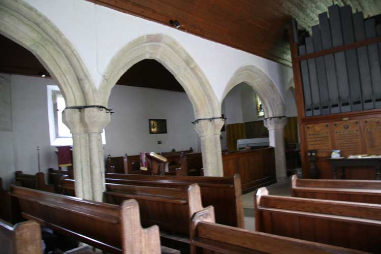 The interior of the church.